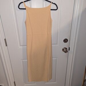 Express Pastel Yellow A-Line Dress